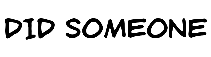 DID%2BSOMEONE LYBinkyFont Font