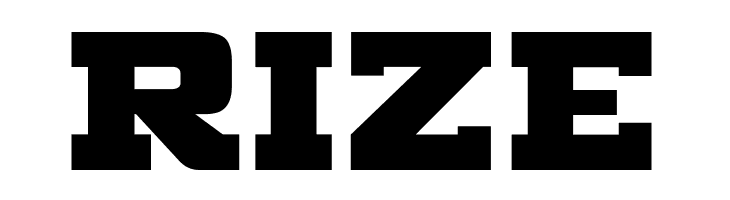 RIZE Big Ten Block Font