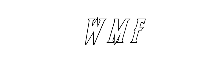 Wolf's Bane II Outline Italic  Free Fonts Download