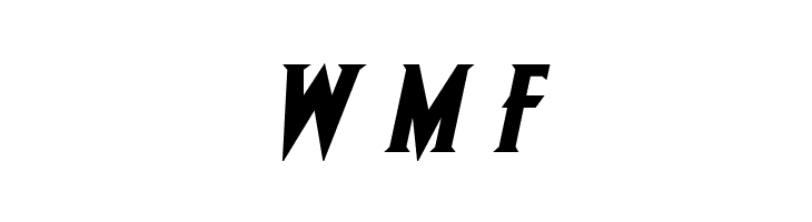 Wolf's Bane II Expanded Italic  Free Fonts Download