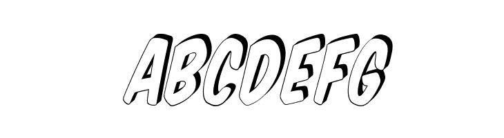 VTCSuperMarketSuperSale3DTilt  Free Fonts Download