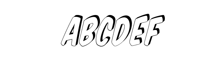 VTCSuperMarketSuperSale3DTilt  Free Fonts Download