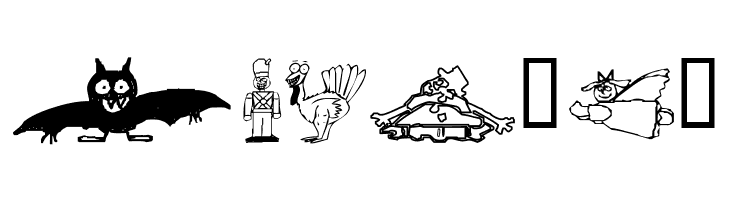 KR Silly Art Holiday  Free Fonts Download