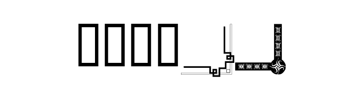 Border Corners  Free Fonts Download