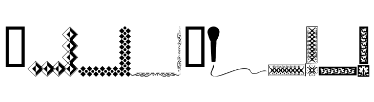 Border Corners  Free Fonts Download