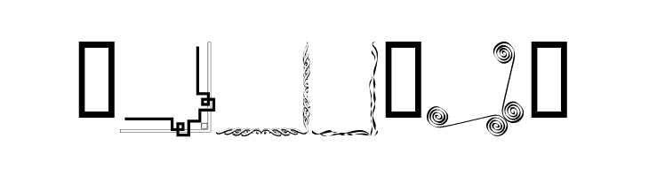 Border Corners  Free Fonts Download