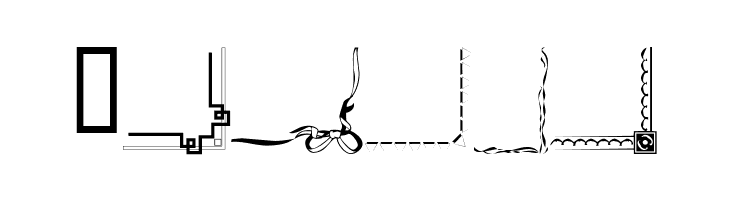 Border Corners  Free Fonts Download