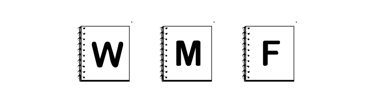 Summers Notebook  Free Fonts Download