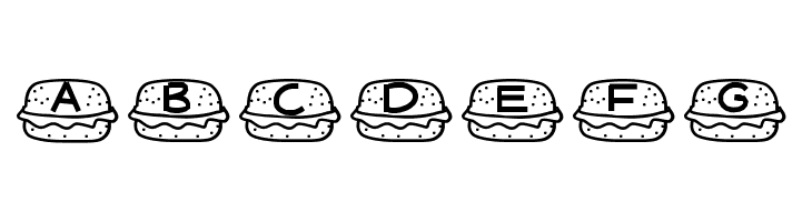 YBCheeseburgerAlphas  Free Fonts Download