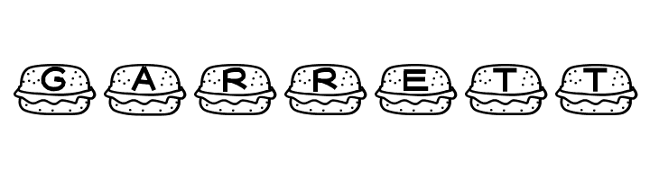 YBCheeseburgerAlphas  Free Fonts Download