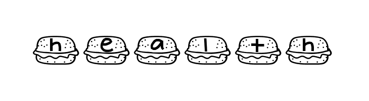 YBCheeseburgerAlphas  Free Fonts Download