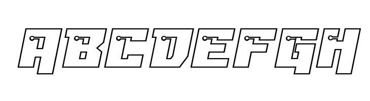Dangerbot Expanded Outline Expanded Outline  Free Fonts Download