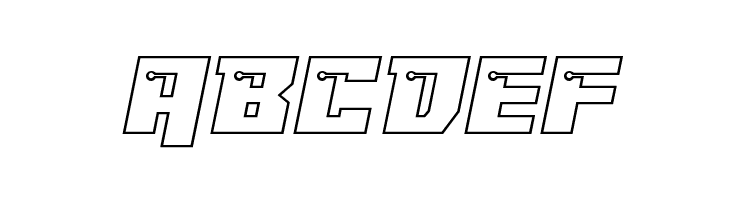 Dangerbot Expanded Outline Expanded Outline  Free Fonts Download