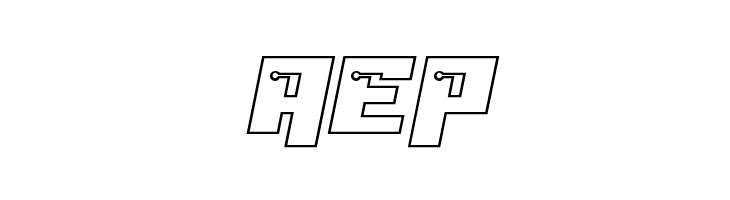 Dangerbot Expanded Outline Expanded Outline  Free Fonts Download