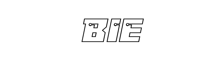 Dangerbot Expanded Outline Expanded Outline  Free Fonts Download