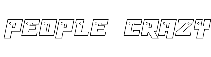 Dangerbot Expanded Outline Expanded Outline  Free Fonts Download
