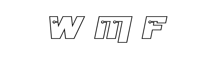 Dangerbot Expanded Outline Expanded Outline  Free Fonts Download