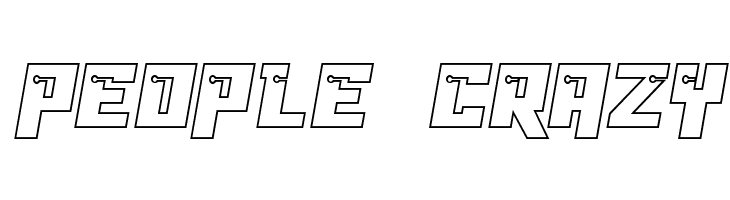 Dangerbot Outline Outline  Free Fonts Download