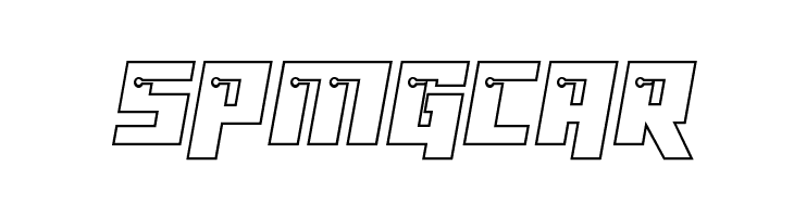 Dangerbot Outline Outline  Free Fonts Download