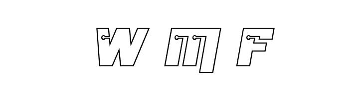 Dangerbot Outline Outline  Free Fonts Download