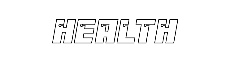 Dangerbot Outline Outline  Free Fonts Download