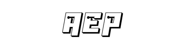 Dangerbot 3D  Free Fonts Download