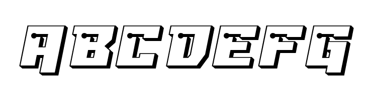 Dangerbot 3D Expanded Expanded  Free Fonts Download