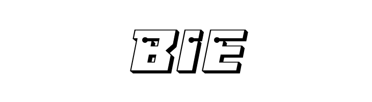 Dangerbot 3D Expanded Expanded  Free Fonts Download