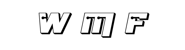 Dangerbot 3D Expanded Expanded  Free Fonts Download