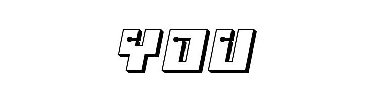 Dangerbot 3D Expanded Expanded  Free Fonts Download