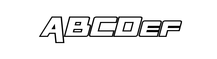 Rapier Zero Outline Italic  Free Fonts Download