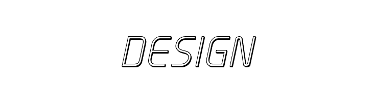 Elite Danger Outline Italic  Free Fonts Download