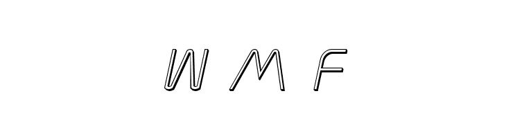 Elite Danger Outline Italic  Free Fonts Download