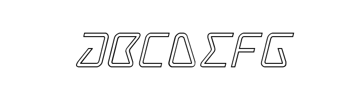 Tracer Outline Italic  Free Fonts Download
