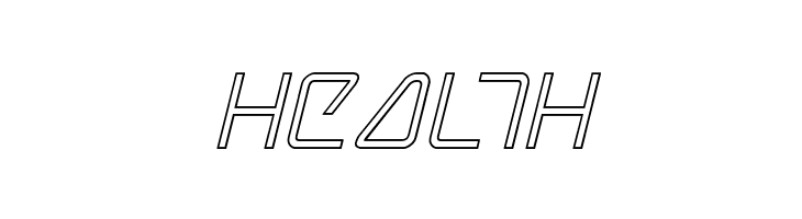 Tracer Outline Italic  Free Fonts Download