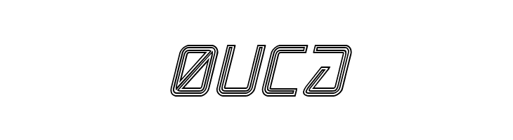 Tracer Engraved Italic  Free Fonts Download