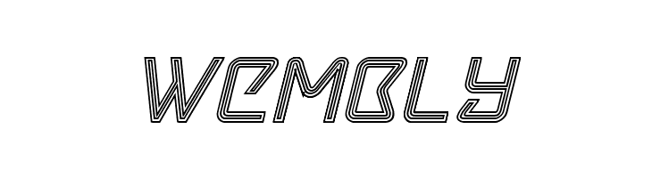 Tracer Engraved Italic  Free Fonts Download