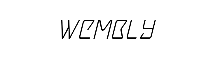 Tracer Condensed Italic  Free Fonts Download