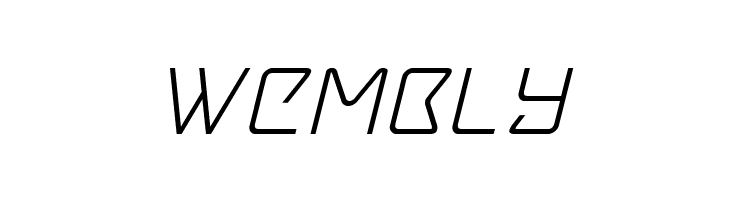 Tracer Italic  Free Fonts Download