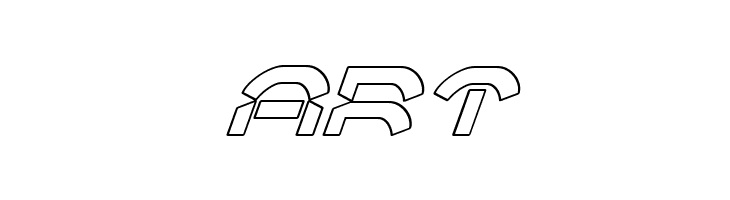 Oberon Deux Outline Italic  Free Fonts Download