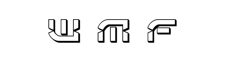 Oberon Deux 3D  Free Fonts Download