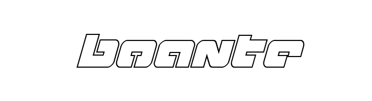 Boomstick Outline Italic  Free Fonts Download