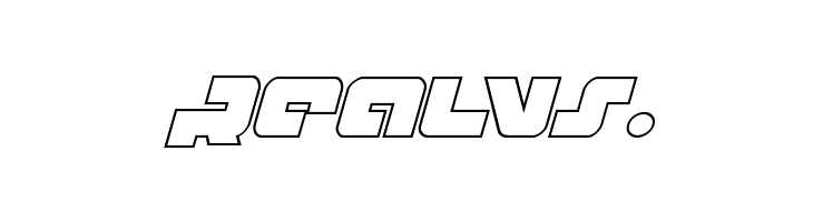 Boomstick Outline Italic  Free Fonts Download