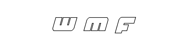 Boomstick Outline Italic  Free Fonts Download
