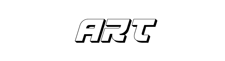 Defcon Zero 3D Italic  Free Fonts Download