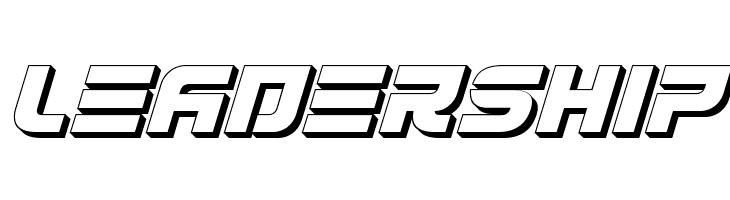 Defcon Zero 3D Italic  Free Fonts Download