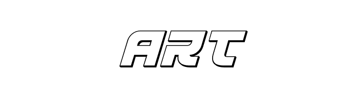 Defcon Zero Outline Italic  Free Fonts Download