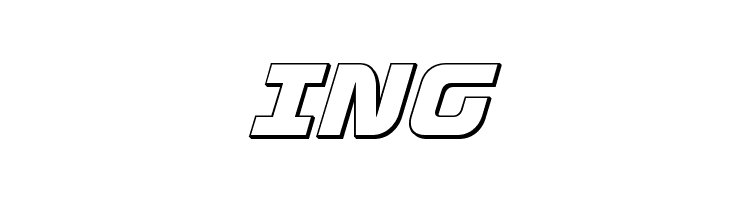 Defcon Zero Outline Italic  Free Fonts Download