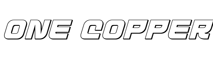 Defcon Zero Outline Italic  Free Fonts Download