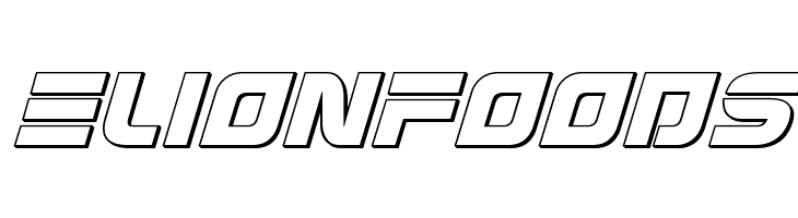 Defcon Zero Outline Italic  Free Fonts Download